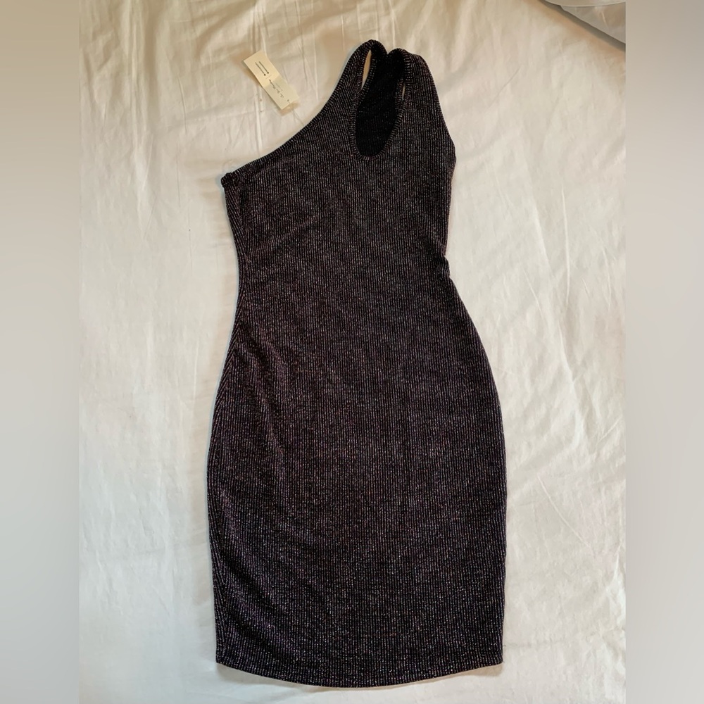 Asymmetrical multicolor-Shimmer dress